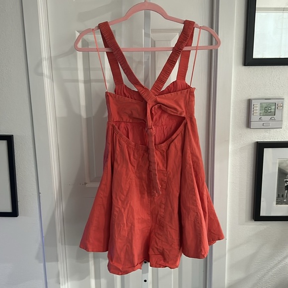 Louna Coral Tie Back Romper RTR - Picture 7 of 10